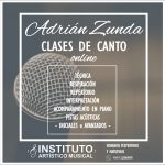 CLASES DE CANTO ONLINE – VOCAL COACH ADRIAN ZUNDA